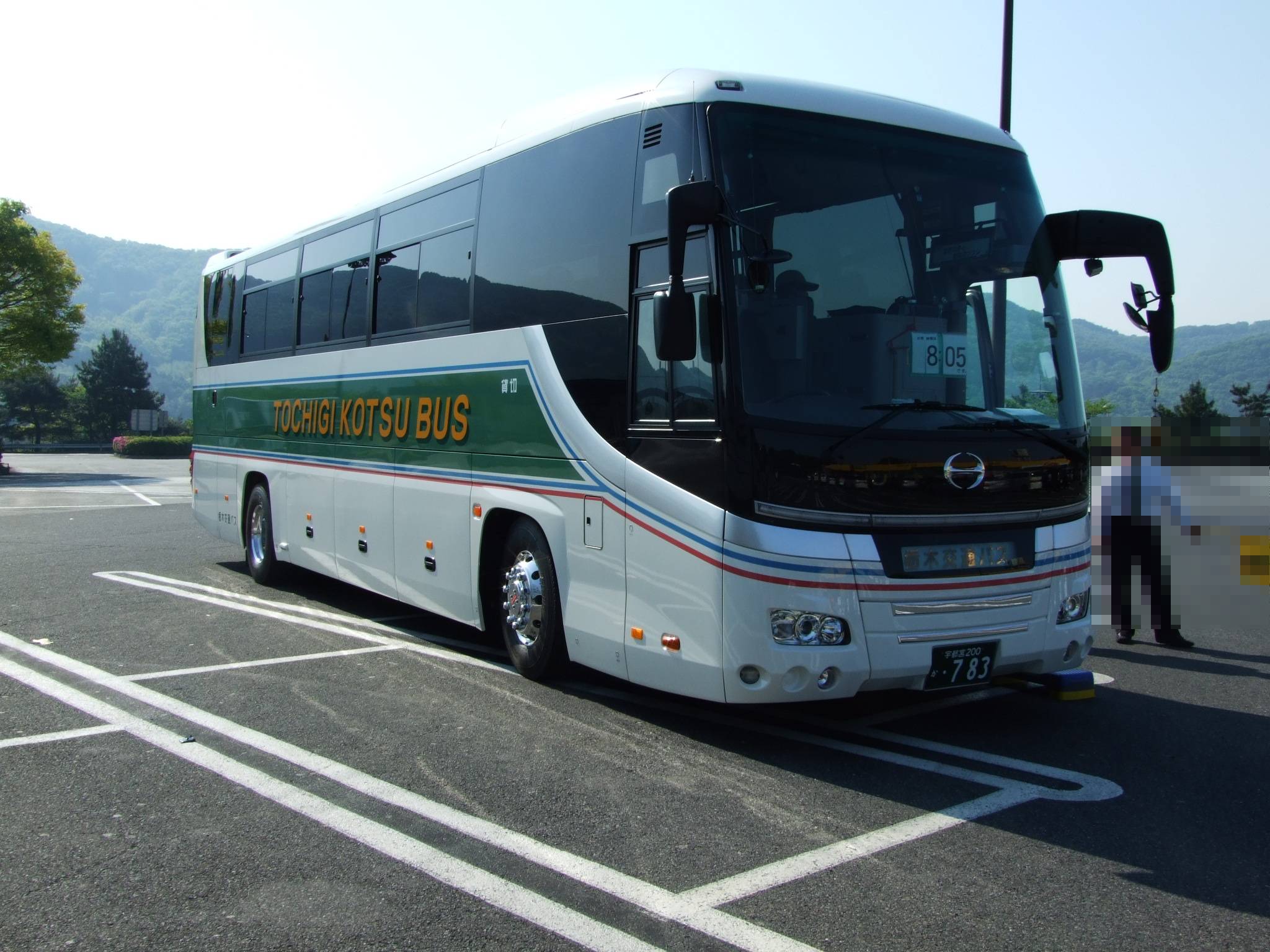 栃木交通バスの新型セレガ